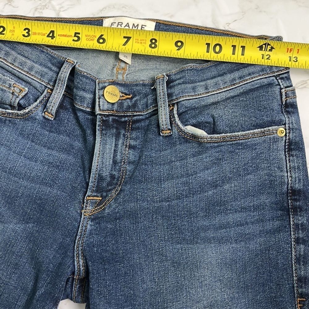 Frame Denim Women's Le Skinny De Jeanne Cotton-Blend Jeans Size 25 - Picture 3 of 9